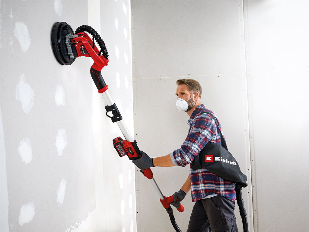 The drywall sander use Einhell in Blog 