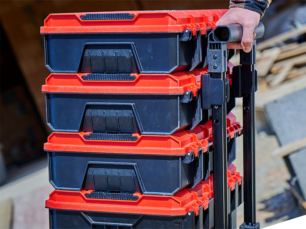 stacked tool cases