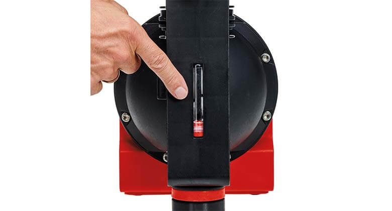 water indicator from a water pump